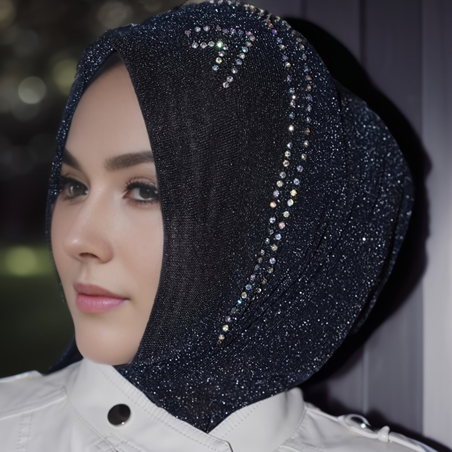 Handmade Islamic Headscarf, High-end, Breathable, Fitted, Turban Hat, Polyester, with Toggle Closure, for Muslim Women, Ramadan, Malay, Arabic