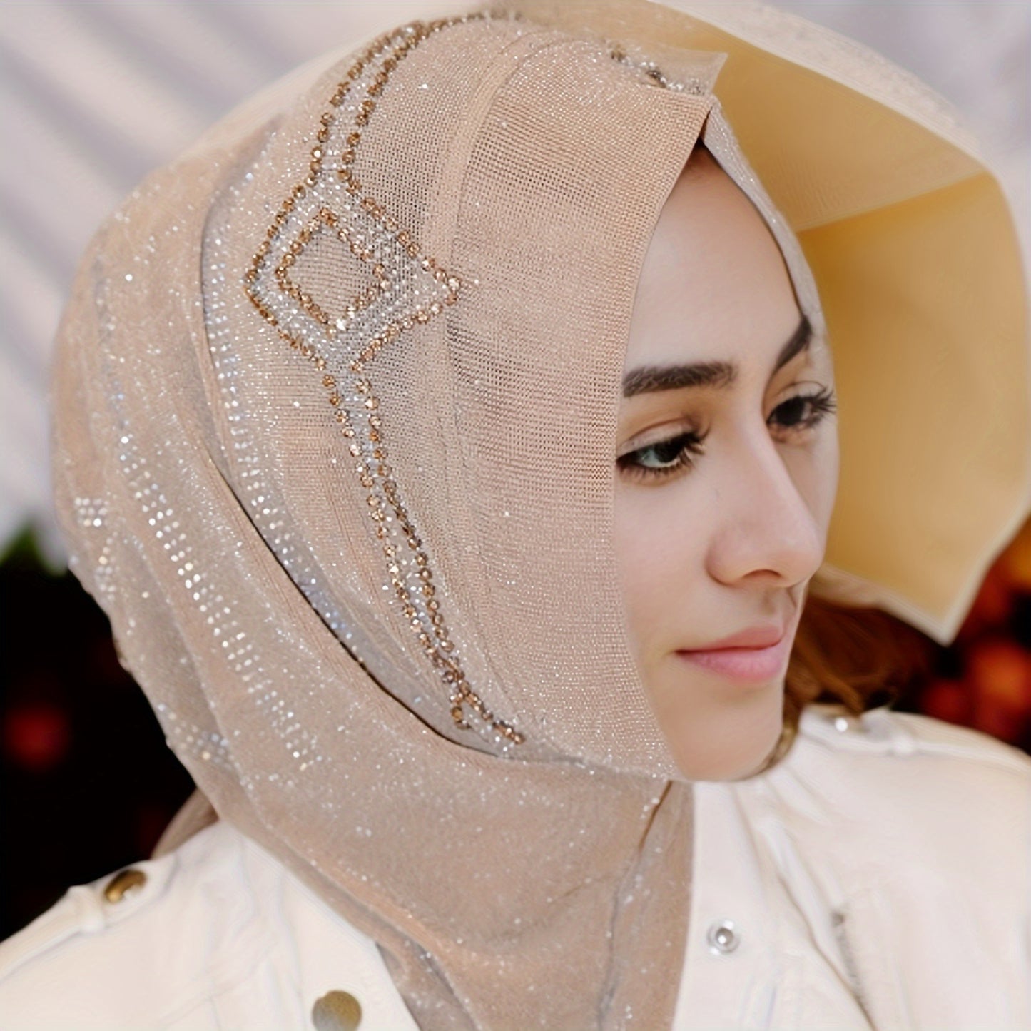 Handmade Islamic Headscarf, High-end, Breathable, Fitted, Turban Hat, Polyester, with Toggle Closure, for Muslim Women, Ramadan, Malay, Arabic