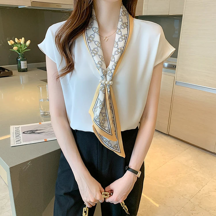 Han Queen Summer Chiffon Blouse