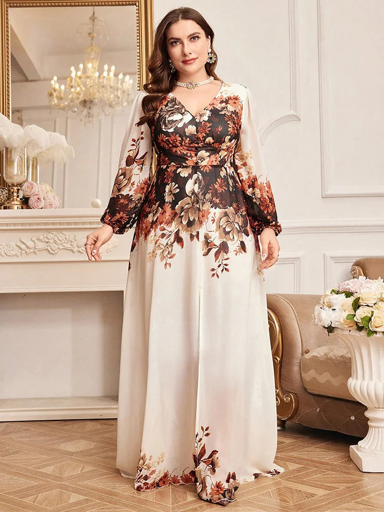 TOLEEN 2024 New Summer Plus Size Womens Luxury Elegant Party Long Dress