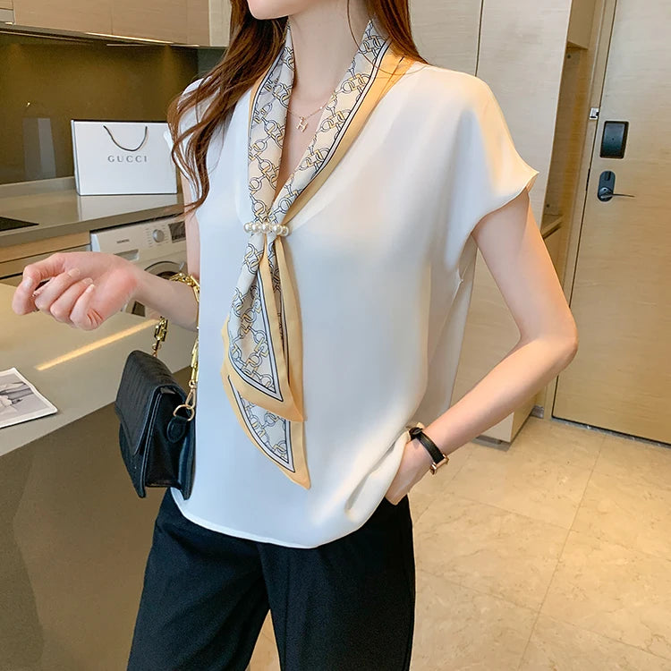 Han Queen Summer Chiffon Blouse