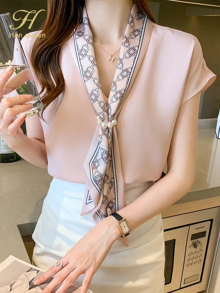 Han Queen Summer Chiffon Blouse