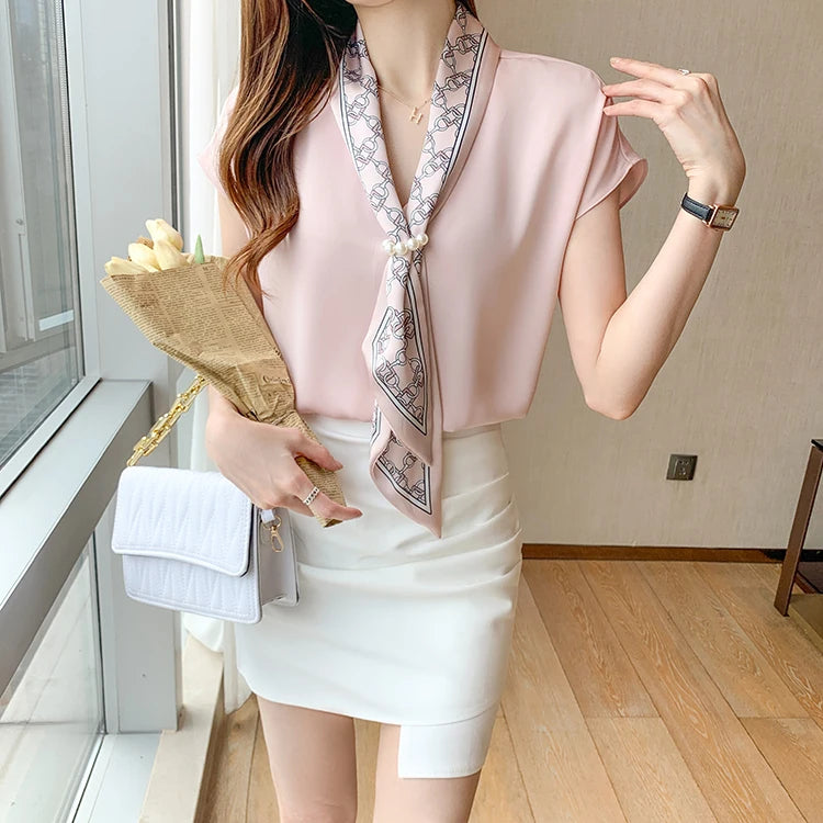 Han Queen Summer Chiffon Blouse