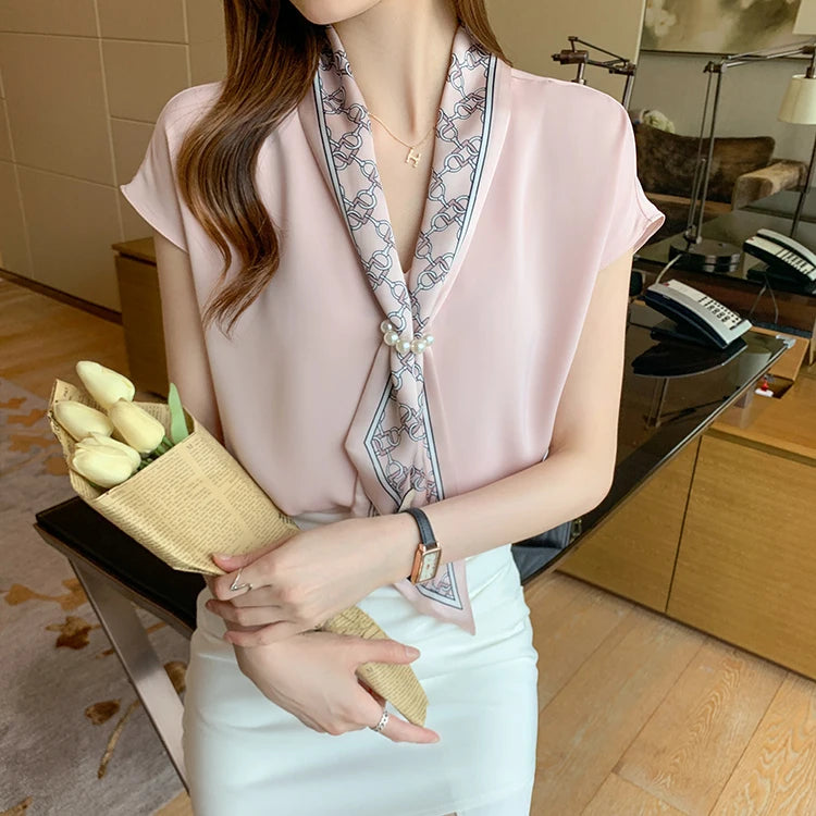 Han Queen Summer Chiffon Blouse