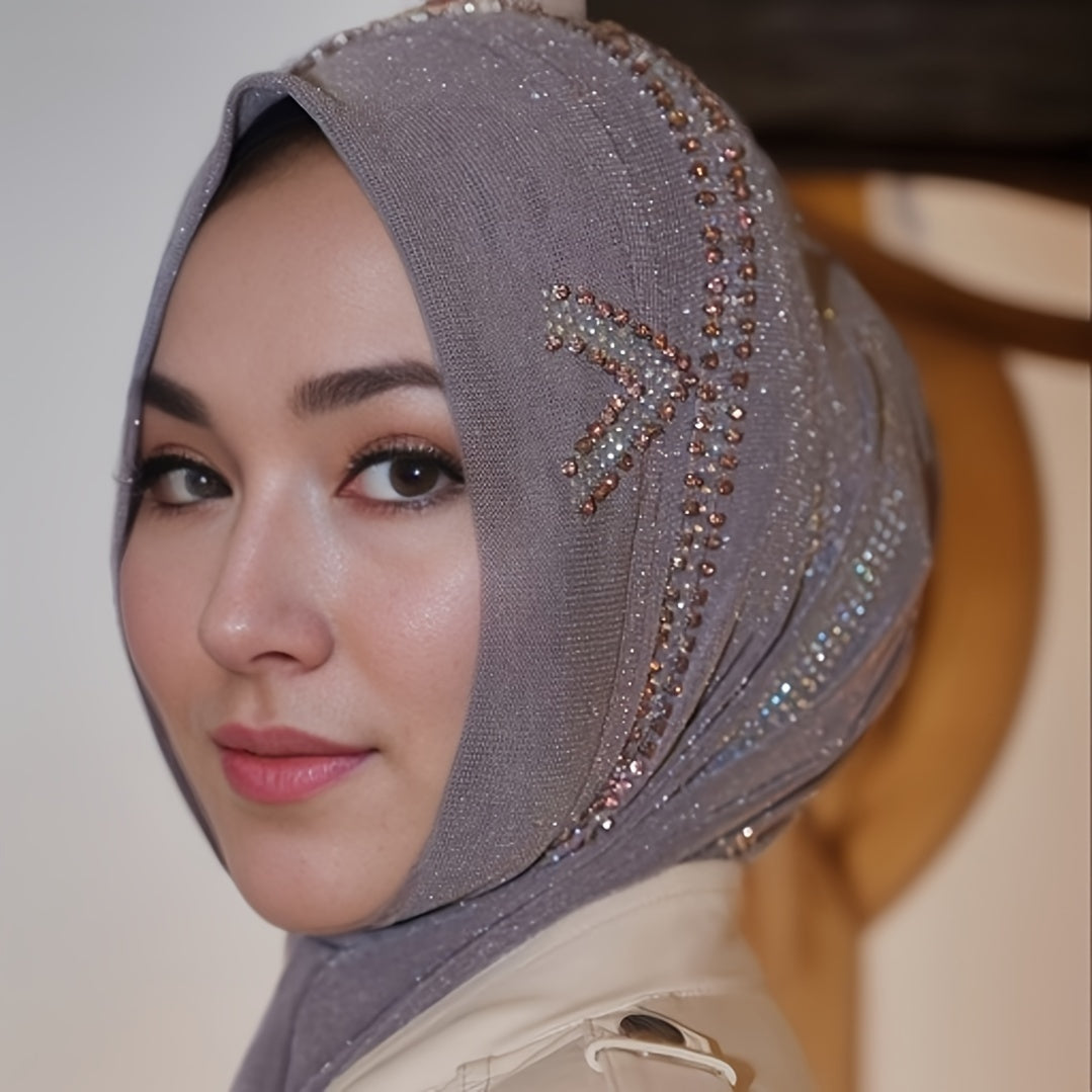 Handmade Islamic Headscarf, High-end, Breathable, Fitted, Turban Hat, Polyester, with Toggle Closure, for Muslim Women, Ramadan, Malay, Arabic